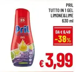 A&O Pril tutto in 1 gel limone&lime offerta
