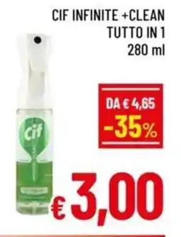 A&O Cif infinite +clean tutto in 1 offerta