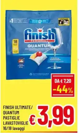A&O Finish ultimate/ quantum pastiglie lavastoviglie offerta