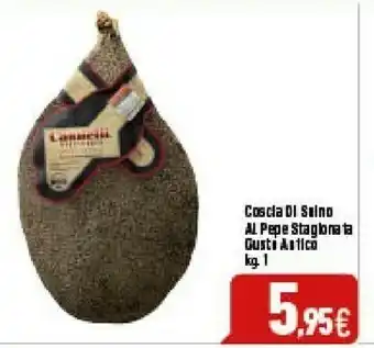 Coscia di suino l pepe stagionata