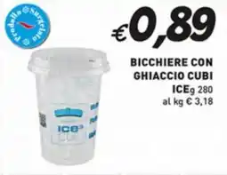 Coal Bicchiere con ghiaccio cubi ice offerta