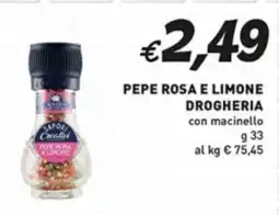 Coal Pepe rosa e limone drogheria con macinello offerta