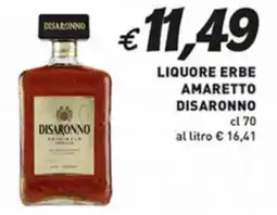 Coal Liquore erbe amaretto DISARONNO offerta