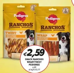 Coal Snack ranchos wrap/twist PEDIGREE offerta