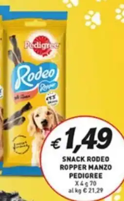 Coal Snack rodeo ropper manzo PEDIGREE offerta