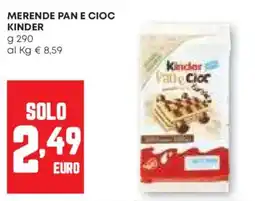 Pam Merende pan e cioc KINDER offerta