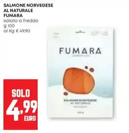 Pam Salmone norvegese al naturale FUMARA offerta