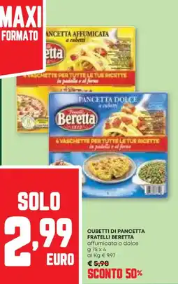Pam Cubetti di pancetta FRATELLI BERETTA offerta