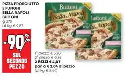 Pam Pizza prosciutto e funghi bella napoli BUITONI offerta