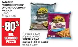 Pam Patatine "forno express" o "chef gourmet" MCCAIN offerta