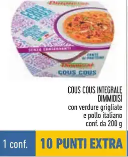Conad Cous cous integrale dimmidisì offerta