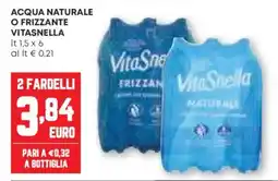 Pam Acqua naturale o frizzante VITASNELLA offerta