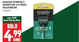 Pam Rasoio xtreme 3 sensitive 4+2 pezzi WILKINSON offerta
