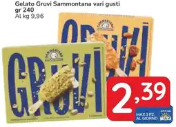 Famila Gelato Gruvi Sammontana vari gusti offerta
