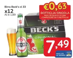 Famila Birra Beck's offerta