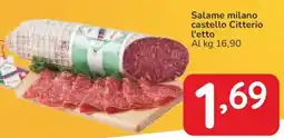 Famila Salame milano castello Citterio l'etto offerta
