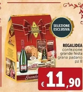 Deco Supermercati Regalidea confezione grande festa grana padano offerta