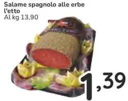 Famila Salame spagnolo alle erbe l'etto offerta