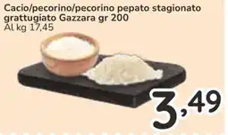 Famila Cacio/pecorino/pecorino pepato stagionato grattugiato Gazzara offerta