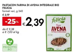 Bennet Pastacon farina di avena integrale bio FELICIA formati vari offerta