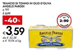 Bennet Trancio di tonno in olio d'oliva ANGELO PARODI offerta