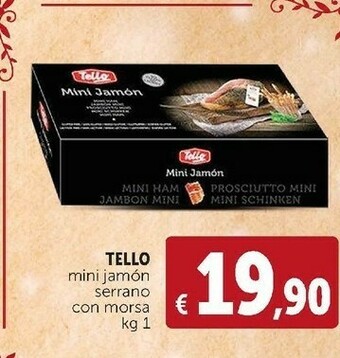 Mini jamón serrano con morsa