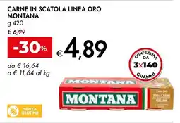 Bennet carne in scatola linea oro MONTANA offerta