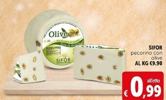 Deco Supermercati Sifor pecorino con olive offerta