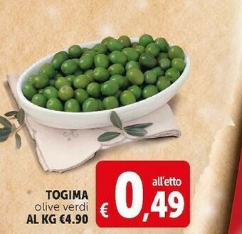 Deco Supermercati Togima olive verdi offerta