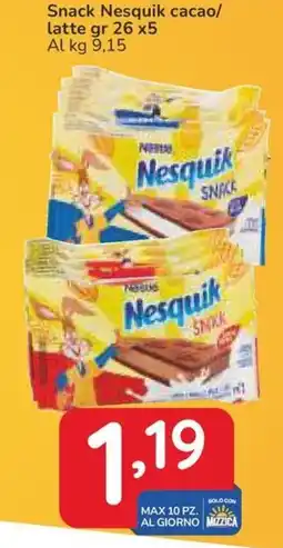 Famila Snack Nesquik cacao/latte offerta