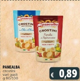 Crostini non fritti gusto paprika e peperoncino