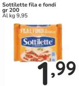 Famila Sottilette fila e fondi offerta
