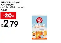 Bennet Fredde infusioni POMPADOUR conf. da filtri, gustii vari offerta