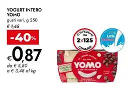 Bennet Yogurt intero YOMO offerta