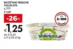 Bennet Ricottine fresche VALLELATA offerta