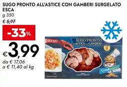 Bennet Sugo pronto all'astice con gamberi surgelato ESCA offerta