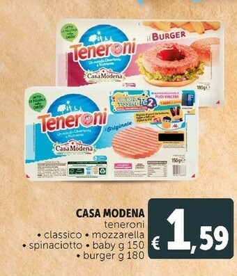 Deco Supermercati Teneroni mozzarella 150 g(ml) offerta