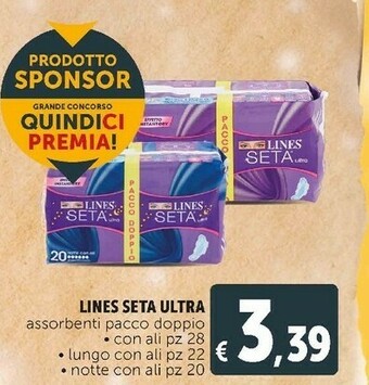 Deco Supermercati Seta ultra assorbenti pacco doppio offerta