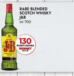 Bennet Rare blended scotch whisky J&B offerta