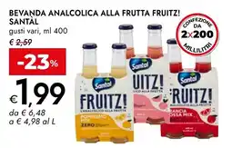Bennet Bevanda analcolica alla frutta fruitz! SANTAL gusti vari offerta
