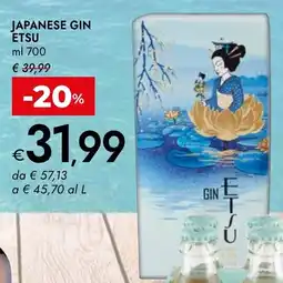 Bennet JAPANESE GIN ETSU offerta