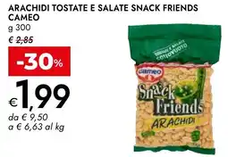 Bennet Arachidi tostate e salate snack friends CAMEO offerta