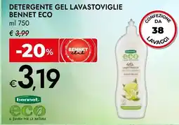 Bennet Detergente gel lavastoviglie BENNET ECO offerta