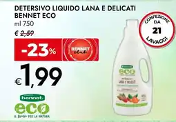 Bennet Detersivo liquido lana e delicati BENNET ECO offerta