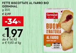 Bennet Fette biscottate al farro bio GERMINAL offerta