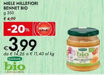 Bennet Miele millefiori BENNET BIO offerta