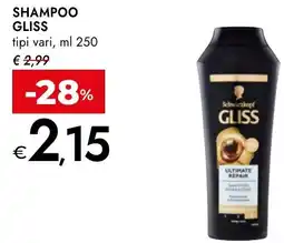 Bennet Shampoo GLISS tipi vari, offerta
