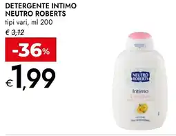 Bennet Detergente intimo NEUTRO ROBERTS tipi vari offerta