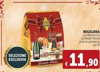Regalidea confezione grande festa grana padano 8 pezzi