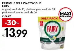 Bennet Pastiglie per lavastoviglie FAIRY conf. da offerta